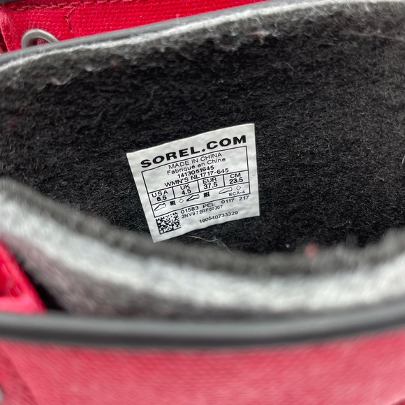 Sorel Red Waterproof Boots - Picture 7 of 9